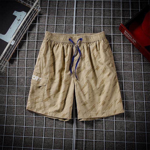 

2020 shorts men's fashion new summer beach pants cotton casual loose vacation men's five-point sweatpants size -3xl-2, White;black