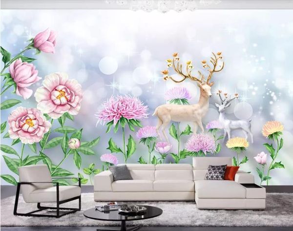 

3d wallpaper small fresh nordic fashion simple background wall mural living room bedroom home decor wall paper for walls 3d papel de parede