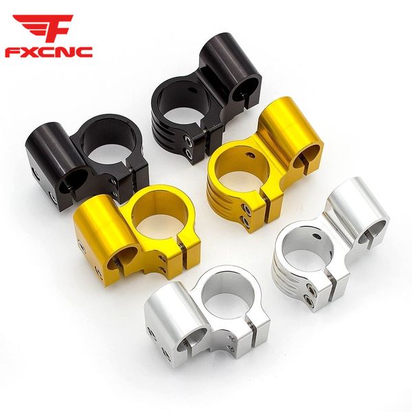 

31mm - 55mm aluminum 7/8" universal cnc motorcycle 1" riser rised handle bar handlebars clip on heads clamps accessories fxcnc