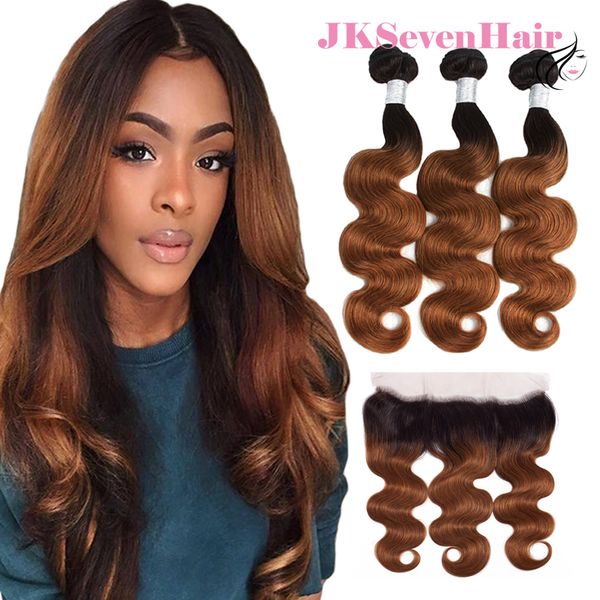 Body Wave Brazilian Virgin Hair Bundles 1b 30 With 13x4inch Lace