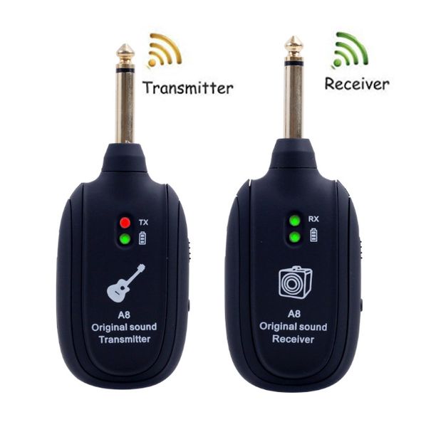 

50m wireless guitar transmitter receiver for electric guitar bass