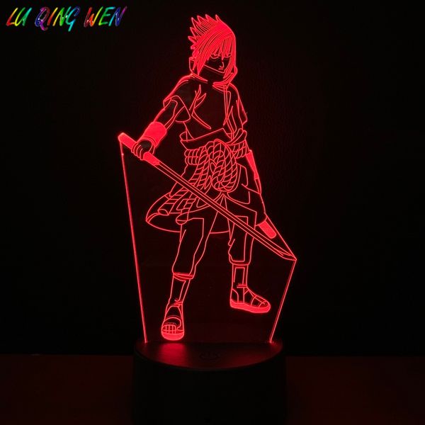 

anime sasuke sword 3d led night light naruto usb touch sensor room decor lamp friend birthday gift manga desk night lamp sasuke