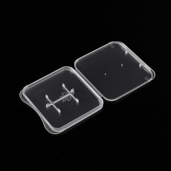 

2 in 1 standard memory pack box card case holder micro sd tf card storage transparent plastic boxes