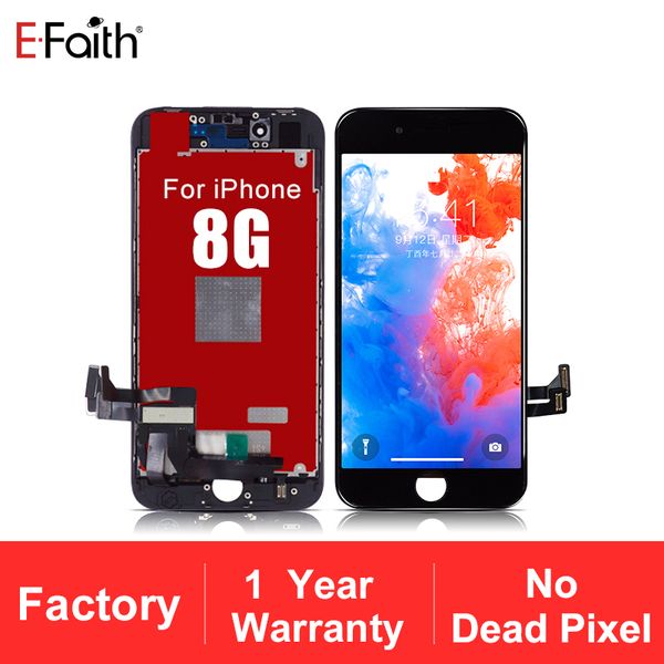 

efaith lcd for iphone 8g 8 plus display no dead pixel touch panels screen 1-year warranty