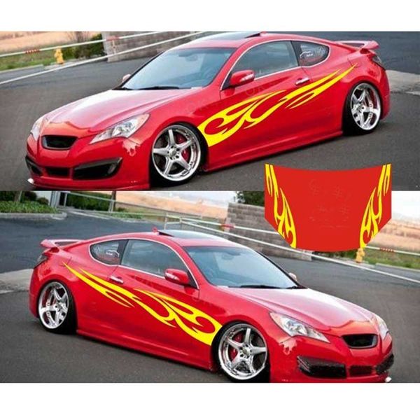 

2pcs universal car decals scratch marks whole body stickers