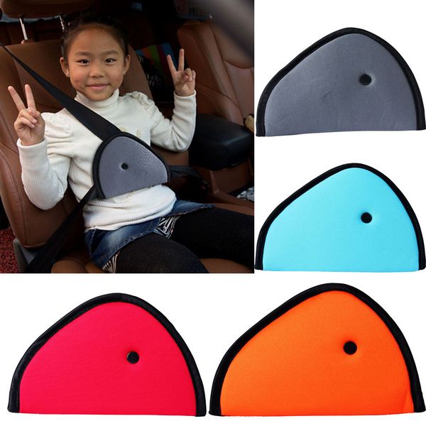 

car safe fit seat belt sturdy adjuster car safety belt adjust device triangle baby child protection baby safety for 4 color