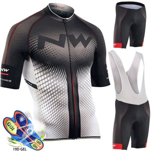 

northwave nw summer cycling jersey set breathable mtb bicycle cycling clothing mountain bike wear clothes maillot ropa ciclismo, Black;blue