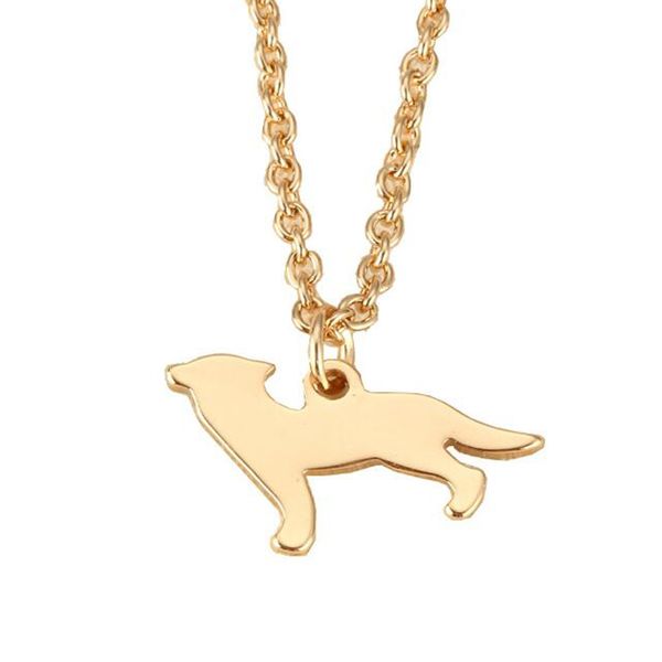 

fashion jewelry silver /gold dog pendant animal pendant stainless steel dog lover gift for dog lovers