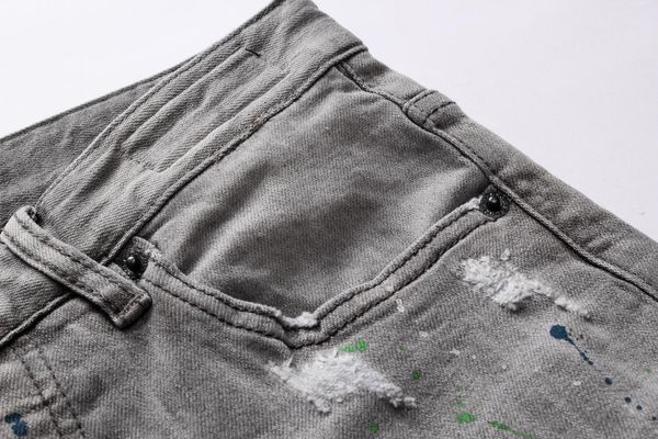 

конструктор мужские джинсы мужская мода high street motorcycle miri брюки hole непосильным марка классические distrressed джинсы 28-36 waist, Blue