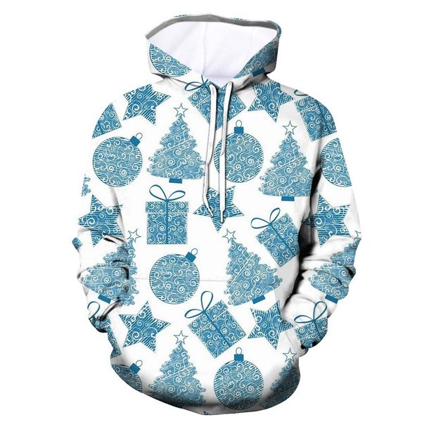 

autumn winter christmas couples hoodies men women 3d printed xmas sweatshirt fashion long sleeve pullover hoody plus size 4xl, Black