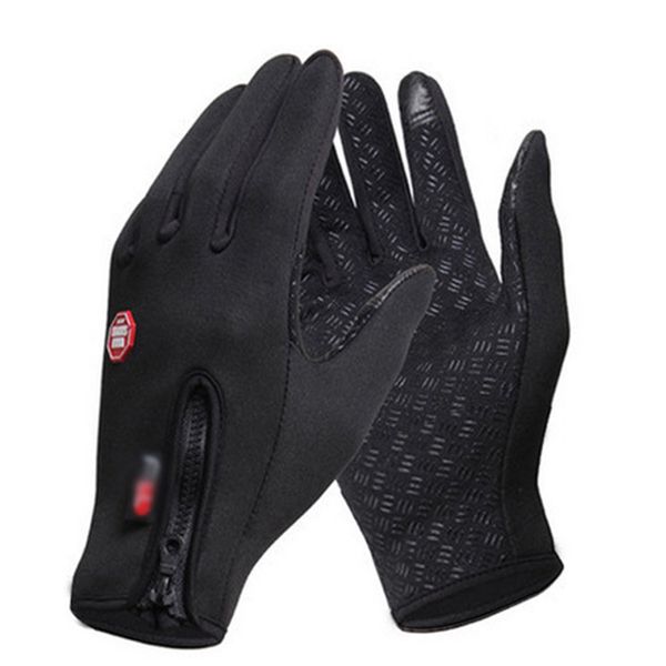 

winter warm fleece lined touch screen wrist gloves women men solid fashion full finger windproof glove mittens