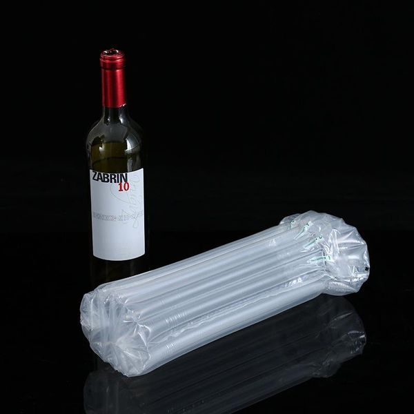 

pe bag 32*8cm air dunnage bag air filled protective wine bottle wrap inflatable air cushion column wrap bags with a pump
