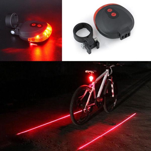 

new laser lamp bike tail light 7 modes bicycle back flashing safety led cycling rear warning super bright