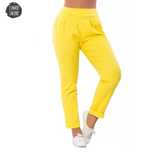 

2019 pencil pants new summer plus size casual spring 4 size solid high waist big colors high long pants 6xl, Black;white