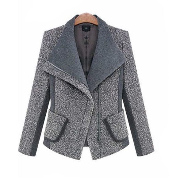 

lanxirui spring brand trench coat women patchwork short wool coats femme fashion outwear windbreaker coat, Tan;black