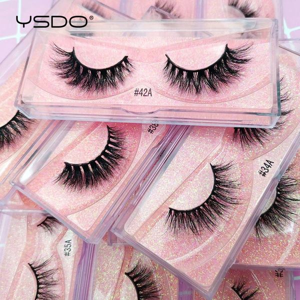 

ysdo 3d mink lashes natural long false eyelashes makeup fluffy volume fake lashes dramatic mink eyelashes maquiagem cilios