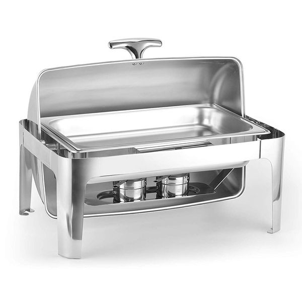 

roll chafer stainless steel deluxe chafer chafing dish sets 8 qt full size food warmer tray