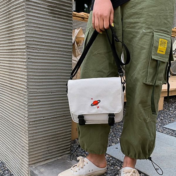 

women canvas bag crossbody bags for women 2019 summer new hasp creative shoulder bags cartoon universe handbags messenger