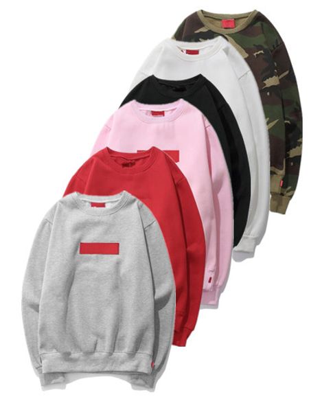 

international high-end classic letter embroidery plus velvet sweatshirt men and women brand sportswear round neck fashion jacket 7 colors, Black