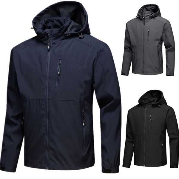 

mens designer jackets coats the windbreaker softshell coat detachable hood tench tn fj12 outwear waterproof dropshipping, Black;brown