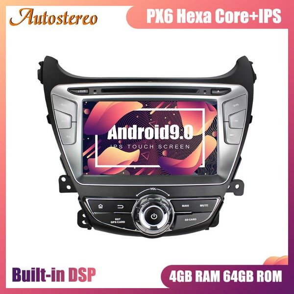 

px6 android 9.0 dsp автомобильный gps навигации для elantra 2014-2016 dvd-плеер мультимедиа плеер магнитолы автомагнитолы автомобильный dvd