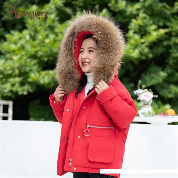 

genuine child raccoon fur collar cropped hood scarf winter down coat with fur strip real collar cuff accessories, Blue;gray