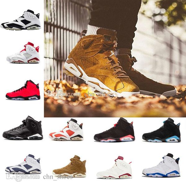

2019 bred vi 6 6s mens basketball shoes infrared 23 3m reflective tinker gatorade green red blue oregon men sport sneaker designer trainer