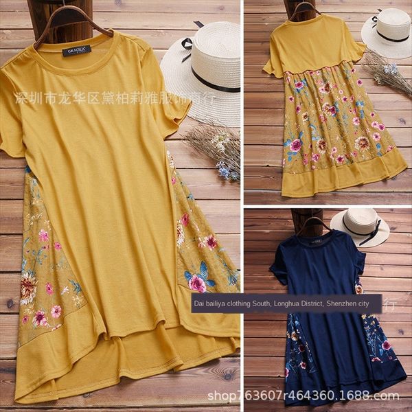

knitting printed digital knitting t-shirt printed digital dress t-shirt dress dress, White