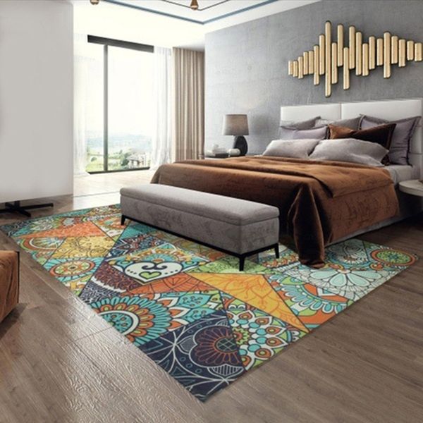 

ретро этническом стиле гостиная ковер home decor спальня ковер диван журнальный столик ковер кабинет комната коврики дети татами коврик