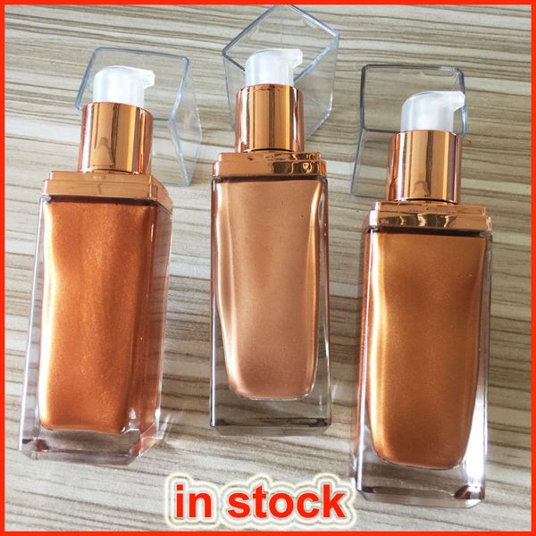 

Makeup all over body highlighter liquid glow beauty face bronzer highlighter foundation for coverage n y m p h 3 color