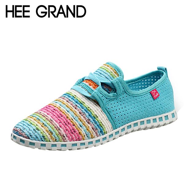 

hee grand summer flat shoes woman comfortable casual lace-up flats breathable mesh women shoes 3 colors size 35-40 xmf263, Black