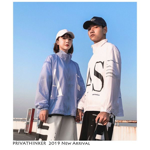 

2019 couple fashion sunscreen clothes male outdoor summer sun proteection jackets mens summer jackets streetwear, Black;brown