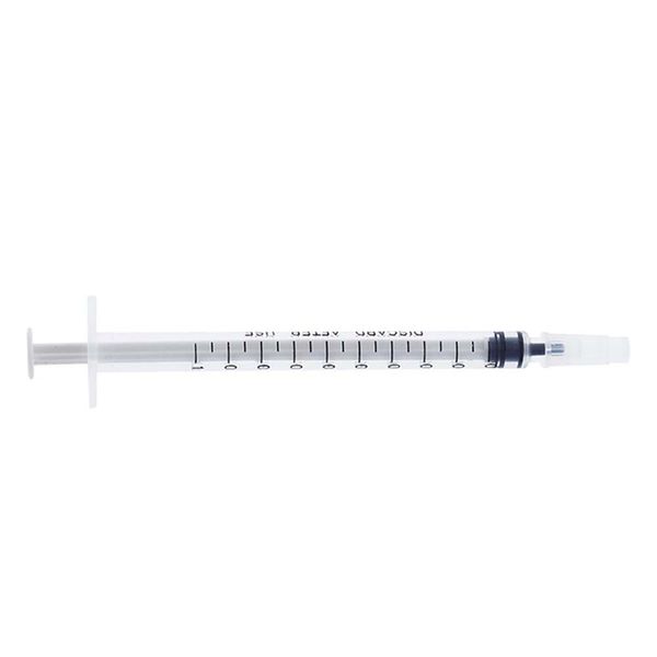 

dispensing-syringes 1cc 1ml plastic with tip cap pack of 100