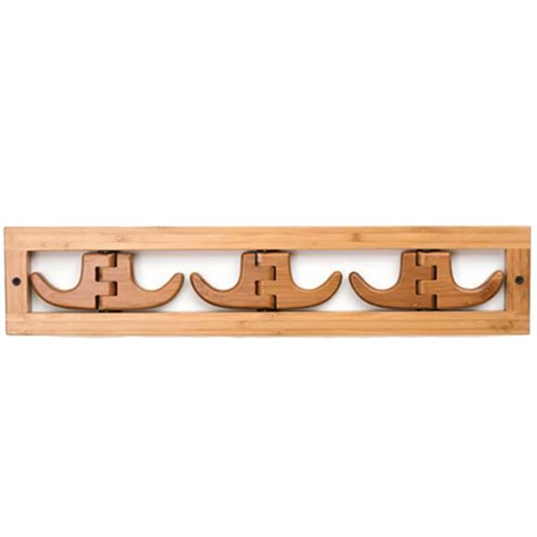 

modern simple hanger natural bamboo production hook home decoration/wall decoration foldable/hook/durable 6 hook