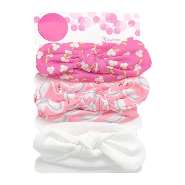 

3pcs/lot baby headband flower print hairwear for newborn baby girl headband for litle girl headbands children 2020, Slivery;white