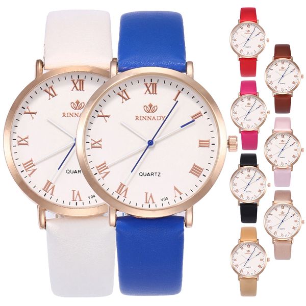 

new fashion zhoulianfa pu leather strap quartz watch blue white pointer watch, Slivery;brown