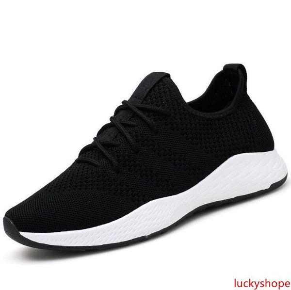 

summer new trend mens lightweight flying woven breathable casual shoes student sports large size running shoes with