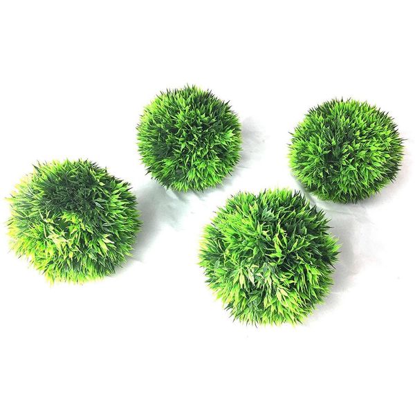 

home decoration green plant decoration, artificial plant grass ball decoration ball (4 x 10cm grass