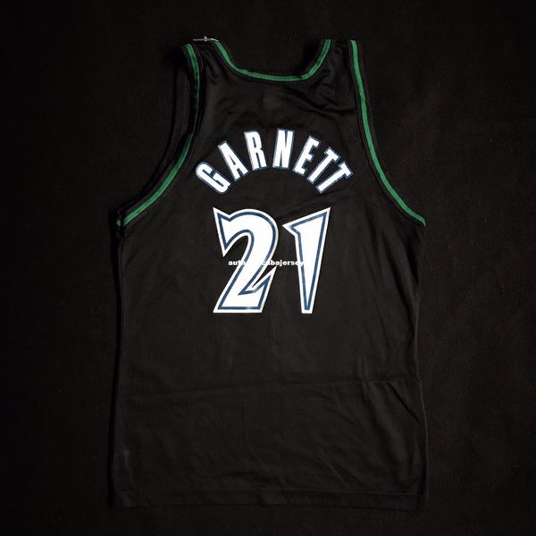 

100% stitched kevin garnett #21 champion jersey black mens vest size xs-6xl stitched basketball jerseys ncaa, Black;blue