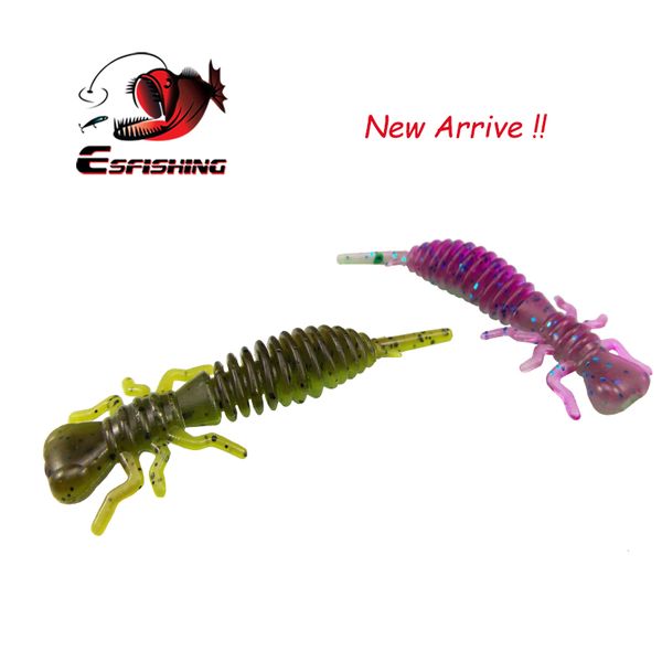 

esfishing 2019 new lure soft larva 50mm 75mm fishing lures worm wobbler pva leurre peche jigging lure