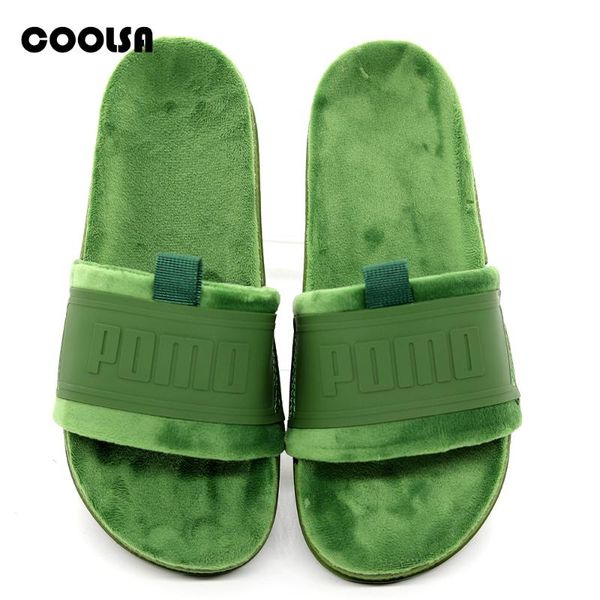 

women summer flat slippers soft flock inside open toe roman beach sandals outdoor flip flops female casual designer brand shoes, Black