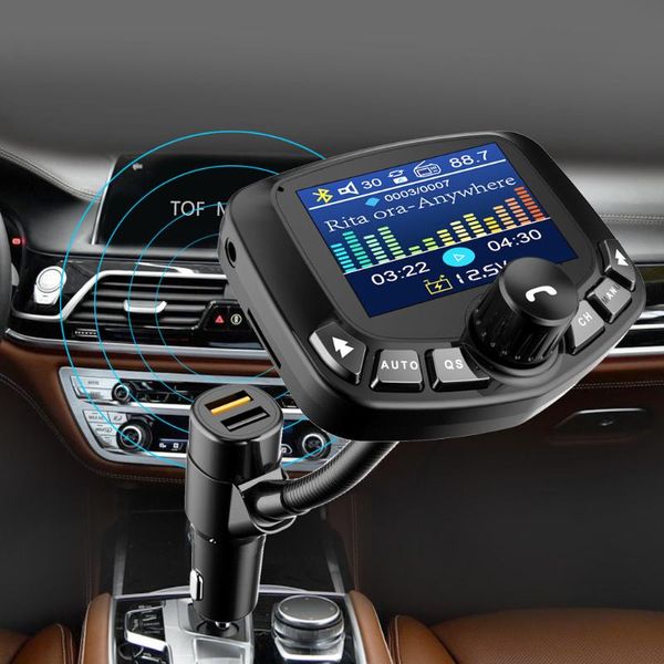 

bluetooth stereo car kit mp3 player fm transmitter hands usb charger