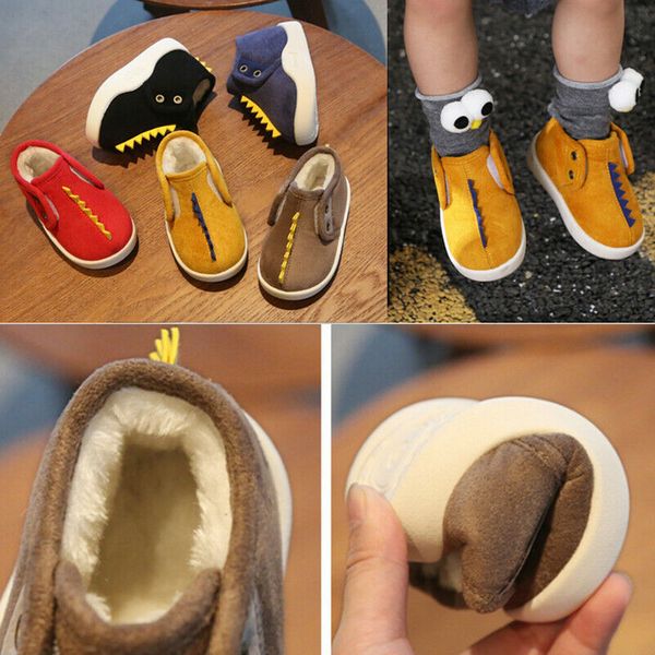 

focusnorm 10-36m cute baby girl boy snow boots winter booties infant toddler newborn crib shoes