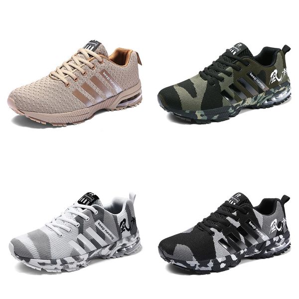 

men casual shoes 2019 spring and summer walk shoes man camouflage breathable anti-slip ighh quality luxury female sneakers shoes, Black
