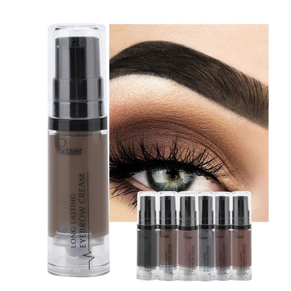 

6 colors henna eyebrow gel waterproof tint pigment makeup 4d brown enhancer eyebrow