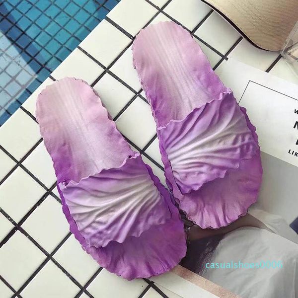 

summer ladies slippers cabbage slides home indoor non-slip beach slippers women flip flops chaussures femme c06, Black