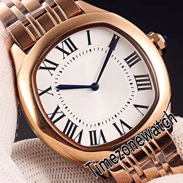 

new drive de wgnm0007 automatic mens watch rose gold silver dial big roman markers stainless steel bracelet watches timezonewatch e104b2, Slivery;brown