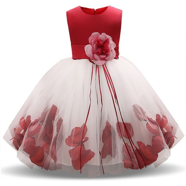 

4-10Years Girl Summer Dress Kids Clothes Flower Girls Dresses For Wedding Evening Party Ball Gown Children Clothing Robe Fille