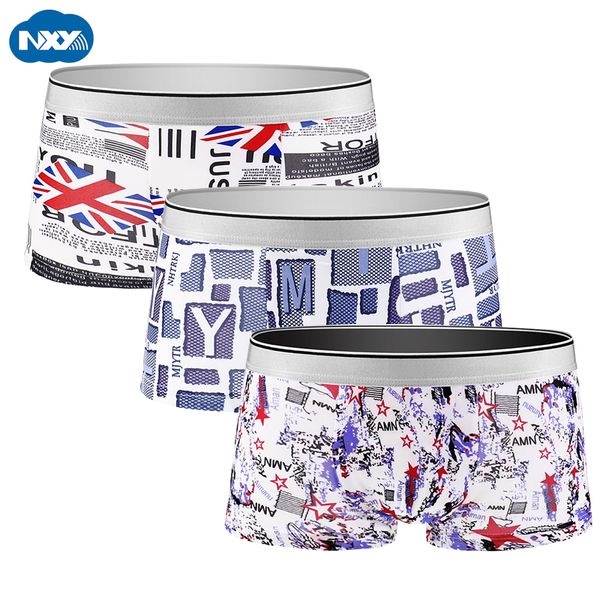 

modal boxer underwear men unique print boxershorts mens underpants brand breathable male seamless panties boxers calzoncillos, Black;white