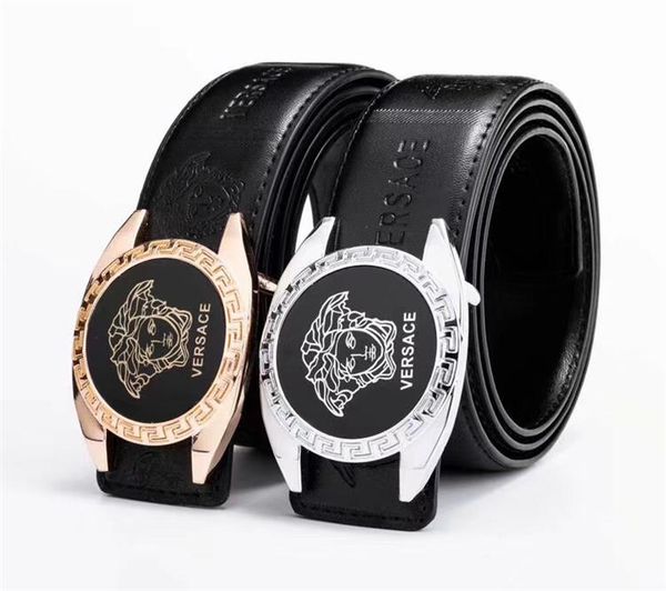 

desinger men belt luxury brand leather belt luxury fashion brand leather belt fashion metal buckle the latest selling, Black;brown